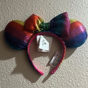 Disney Rainbow Sequin Minnie Mouse Ears